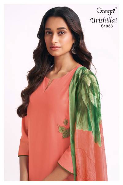 Urishillai 1933 By Ganga Fancy Cotton Embroidered Salwar Kameez Collection